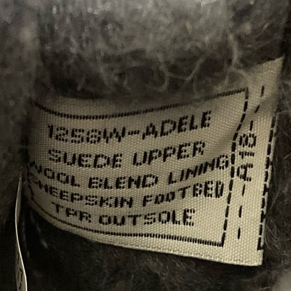 BEARPAW Womens Adele Grey Braided Harness Suede/Wool/Sheepskn Short Boots SZUS 7 - Picture 12 of 12